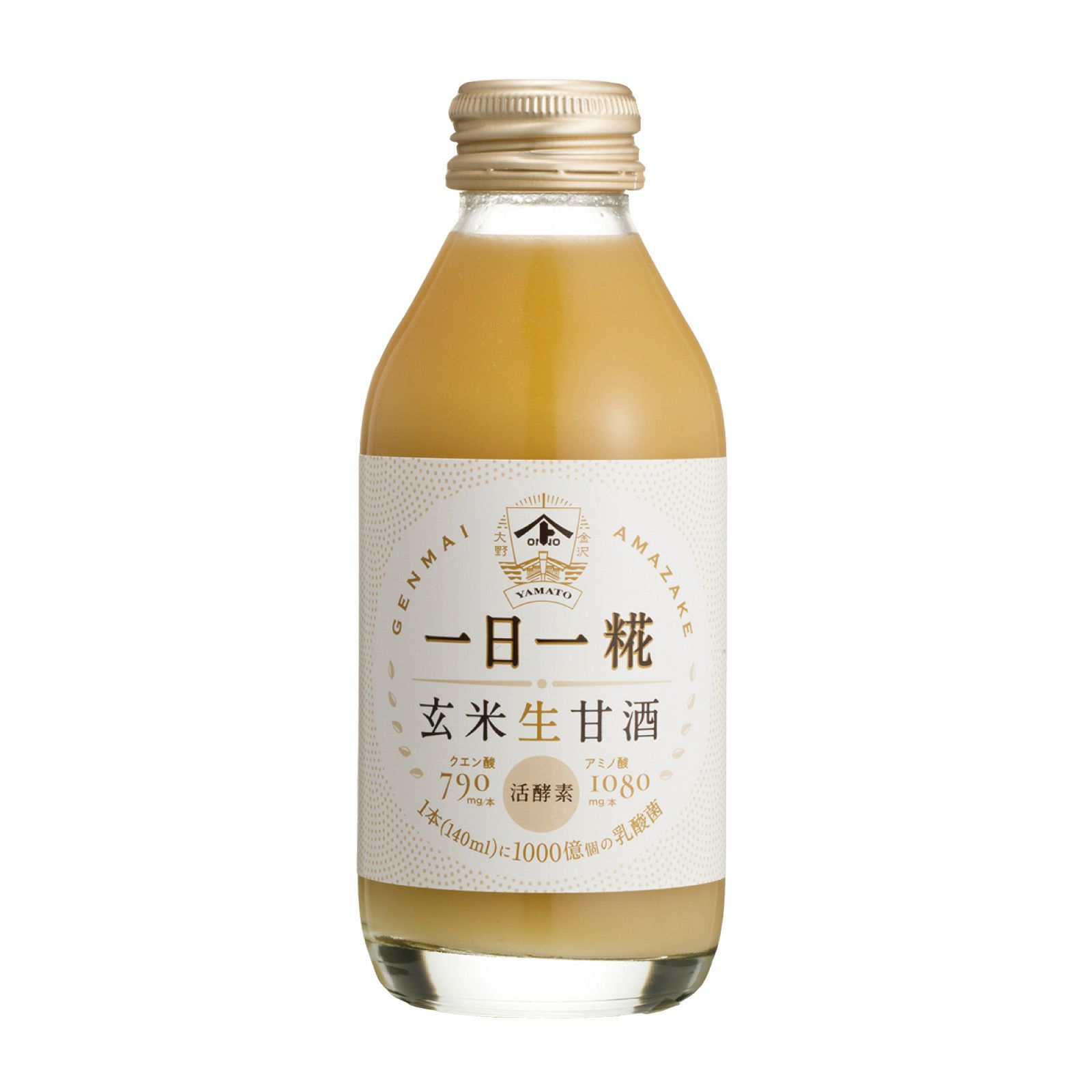 ヤマト醤油味噌 生玄米甘酒 一日一糀 乳酸菌入 140mL