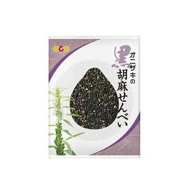 オニザキの胡麻せんべい 黒ゴマ 1枚 | イオンボディオンライン