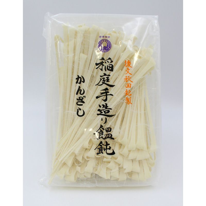 後文秋田銘製「稲庭手造り饂飩かんざし」 300g × 12袋→1箱 後文 稲庭手造り饂飩 かんざし 300g | イオンボディオンライン